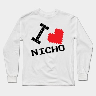 The GOAT of: I LOVE NECHO Long Sleeve T-Shirt